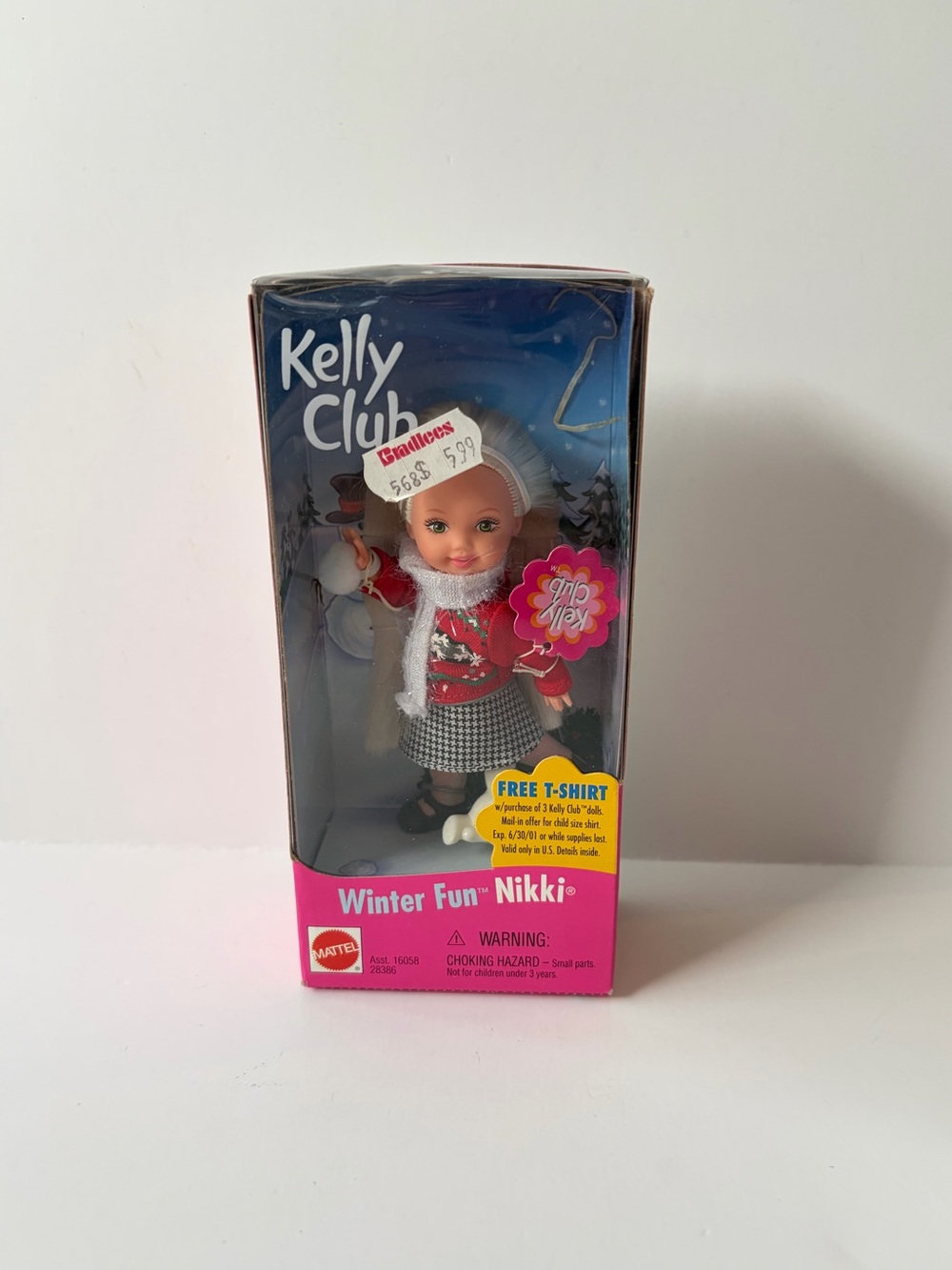 NIB Barbie Kelly Club Winter Fun Nikki Doll
